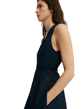 Ecoalf Cobaltalf Dress Woman Deep Navy