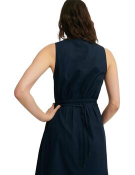 Ecoalf Cobaltalf Dress Woman Deep Navy