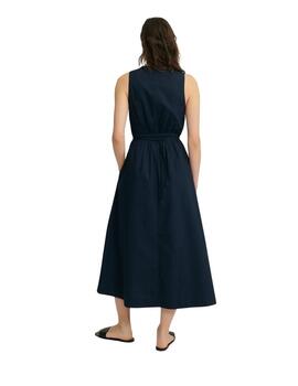 Ecoalf Cobaltalf Dress Woman Deep Navy