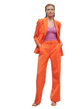 Lola Casademunt Blazer Cruzada Naranja