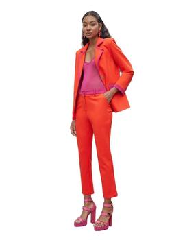 Lola Casademunt Pantalon Bicolor Naranja