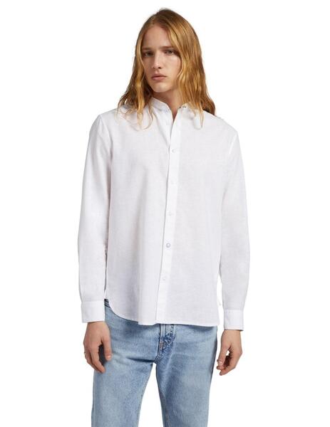Gas Camisa Linen Op.257 White