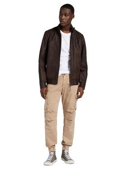 Gas Pantalones Old Gab. Bicol. Str. Sand Beige