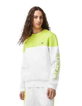 Lacoste Sweatshirt Lime/Blanc