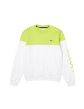 Lacoste Sweatshirt Lime/Blanc