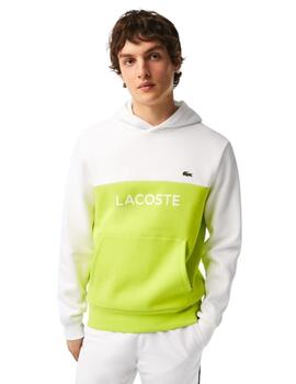 Lacoste Sweatshirt Blanc/Lime