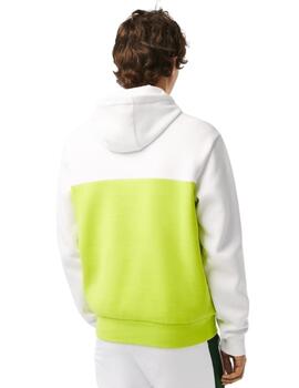 Lacoste Sweatshirt Blanc/Lime