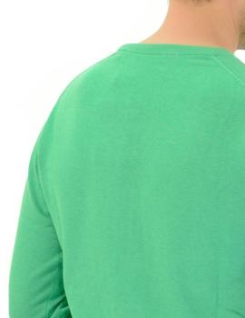 Jersey Gant Punto Cuello Rendondo Verde Hombre