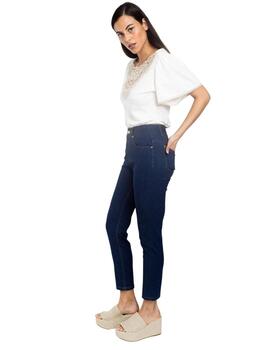 Alba Conde Pantalon Marino