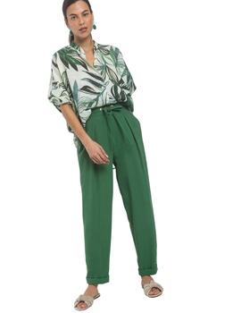 Alba Conde Pantalon Verde