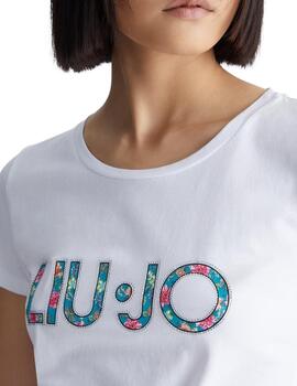 Liujo T-Shirt  B.Co/Flower Miami