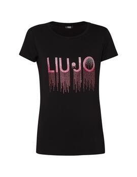 Liujo T-Shirt  Nero/Strass
