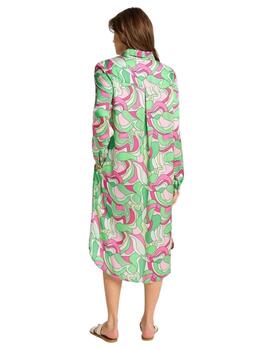 Frieda Vestido Print Waves