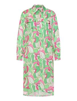 Frieda Vestido Print Waves