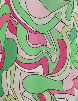 Frieda Vestido Print Waves