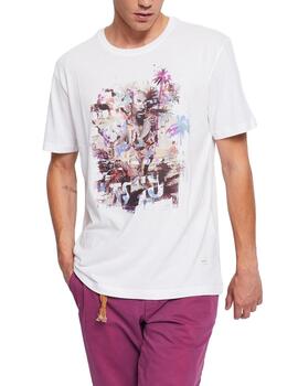 Gaudi T-Shirt Girocollo M/C Color  Coconut Milk