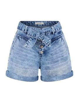 Naf Naf Short Denim Acid Wash