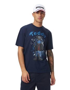 Blauer Camiseta T-Shirt Manica Corta Blu