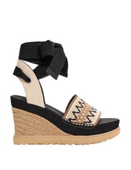 Ugg Sandalias W Abbot Ankle Wrap Blk - Black