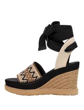 Ugg Sandalias W Abbot Ankle Wrap Blk - Black