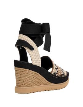 Ugg Sandalias W Abbot Ankle Wrap Blk - Black