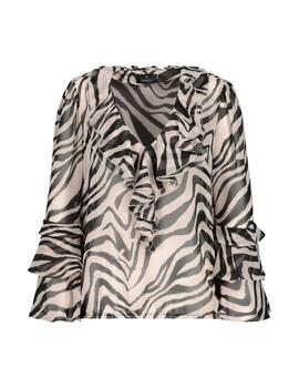 Monari Blouse Tigerdruck Schwarz Pattern