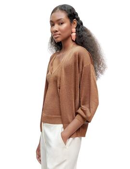 Lola Casademunt Cardigan Punto Toffee