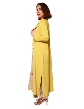 CHAQUETA FLUIDA SOLAPAS AMARILLO FLUIDO 84054