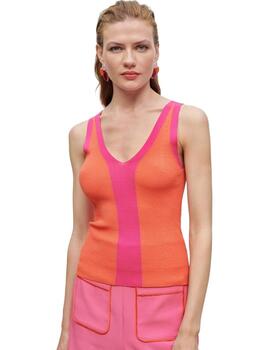 Lola Casademunt Top Punto Bicolor Multi