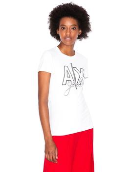 Camiseta Armani Exchange Optic White Mujer
