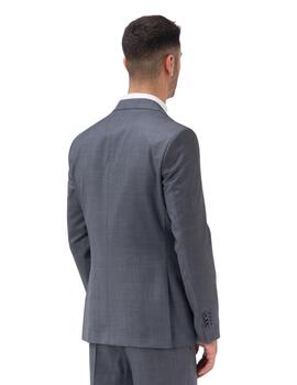 Etiem Traje Slim Fit,Solapa Ancha,2B-Falso Liso Gr