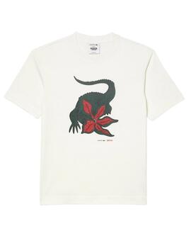 Lacoste Tee-Shirt Farine/Stranger Things