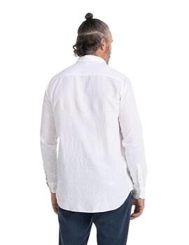 El Pulpo Camisa Lino Tintado Blanco