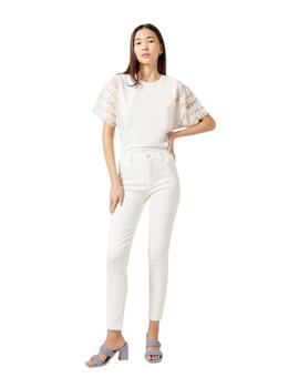 Naf Naf Pantalon Blanc