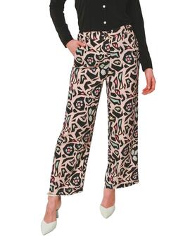 PAROLE PANTALON ESTAMPADO ROSA BEIGE