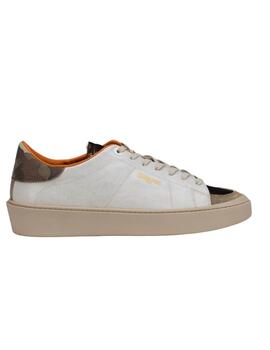 Blauer Calzado Man Leather/Suede/Net Sneaker White