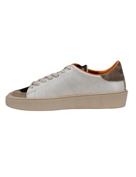 Blauer Calzado Man Leather/Suede/Net Sneaker White