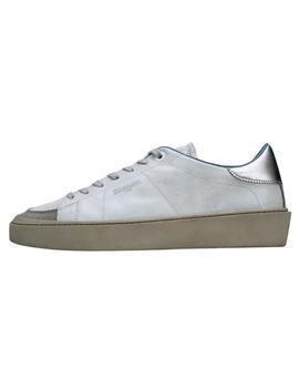 Blauer Calzado Man Leather/Suede/Net Sneaker White