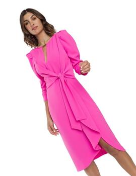 Alba Conde Vestido Fucsia