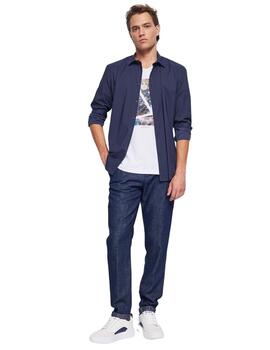 Gaudi T-Shirt Girocollo M/C Color  Navy Blazer