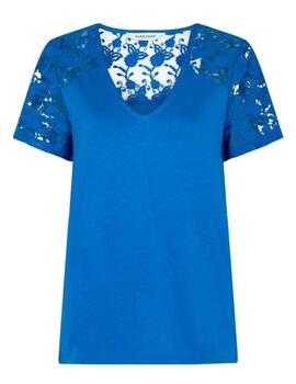 Naf Naf Camiseta Bleu 70`S