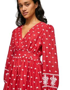 Pepe Jeans Vestido Studio Red