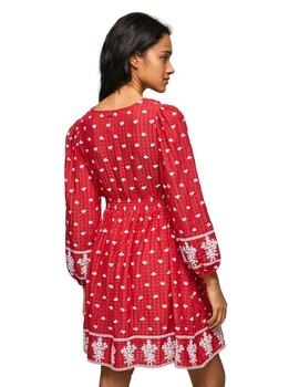 Pepe Jeans Vestido Studio Red