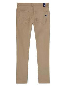 Gas Pantalones Yarn Dyed Dobby Str. Sand Beige