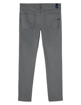 Gas Pantalones Yarn Dyed Bicolor Soft Gray