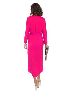 Alba Conde Vestido Fucsia