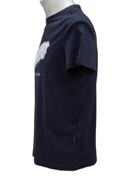 Gas Camiseta Jersey Solid Stag Navy Blue