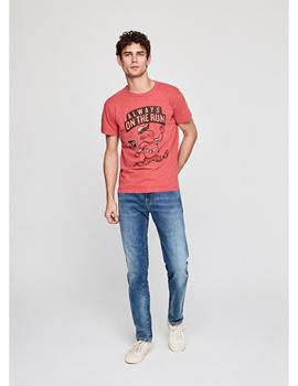 Camiseta Pepe Jeans Estampado Delantero Nelson Para Hombre