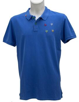 Shockly Polo M  Polo-Hand-Daisy Blue