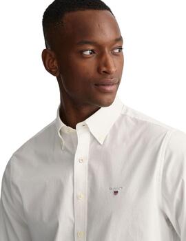Gant  Camisa Slim Broadcloth Bd White